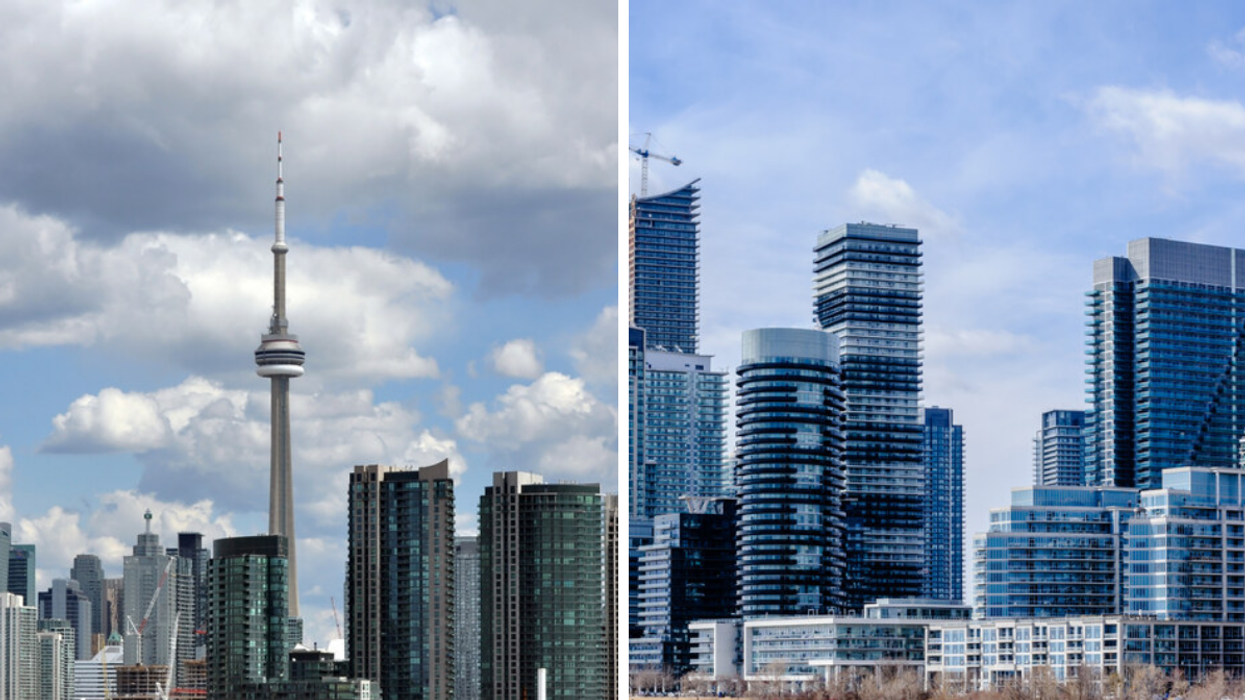Toronto skyline.