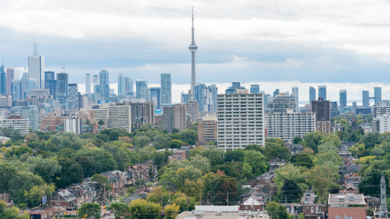 Toronto skyline.