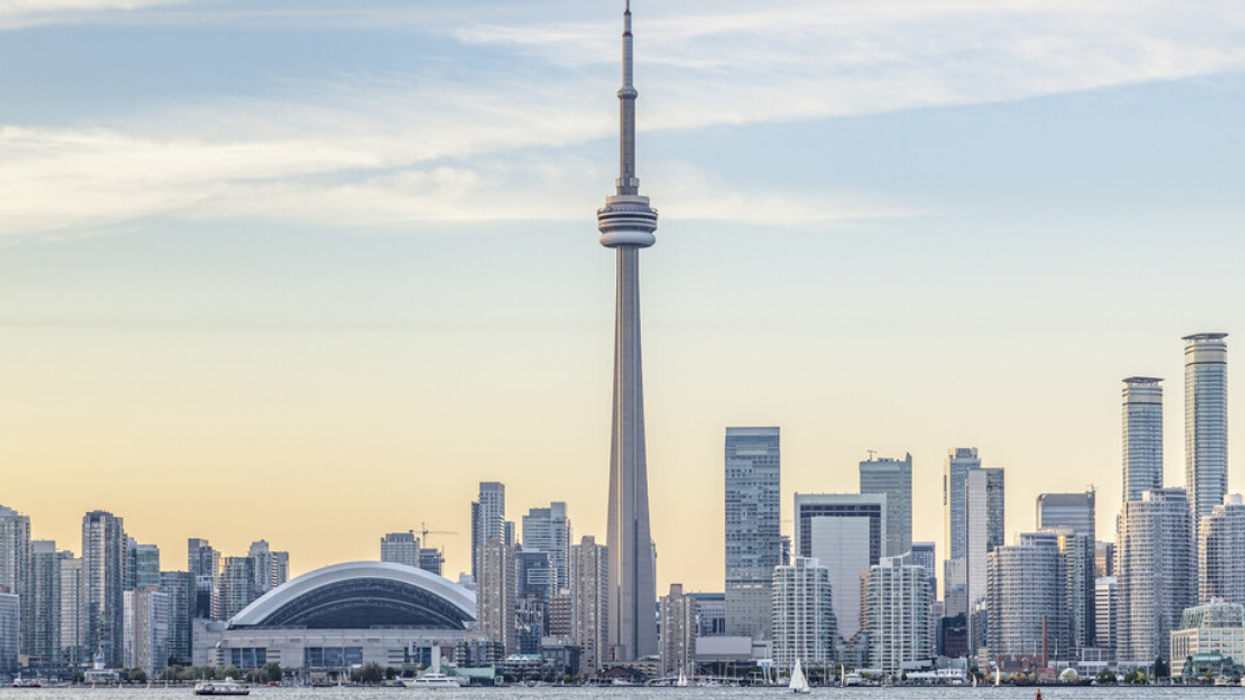 Toronto skyline.