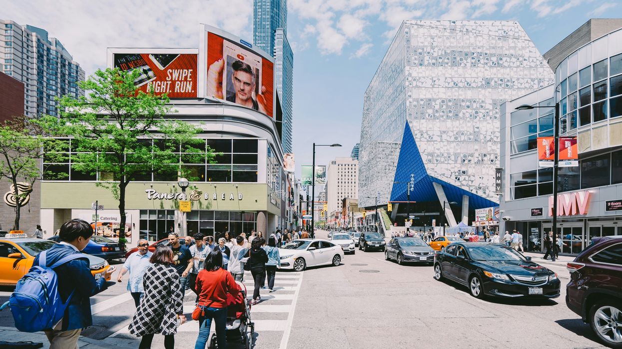 toronto street with cars