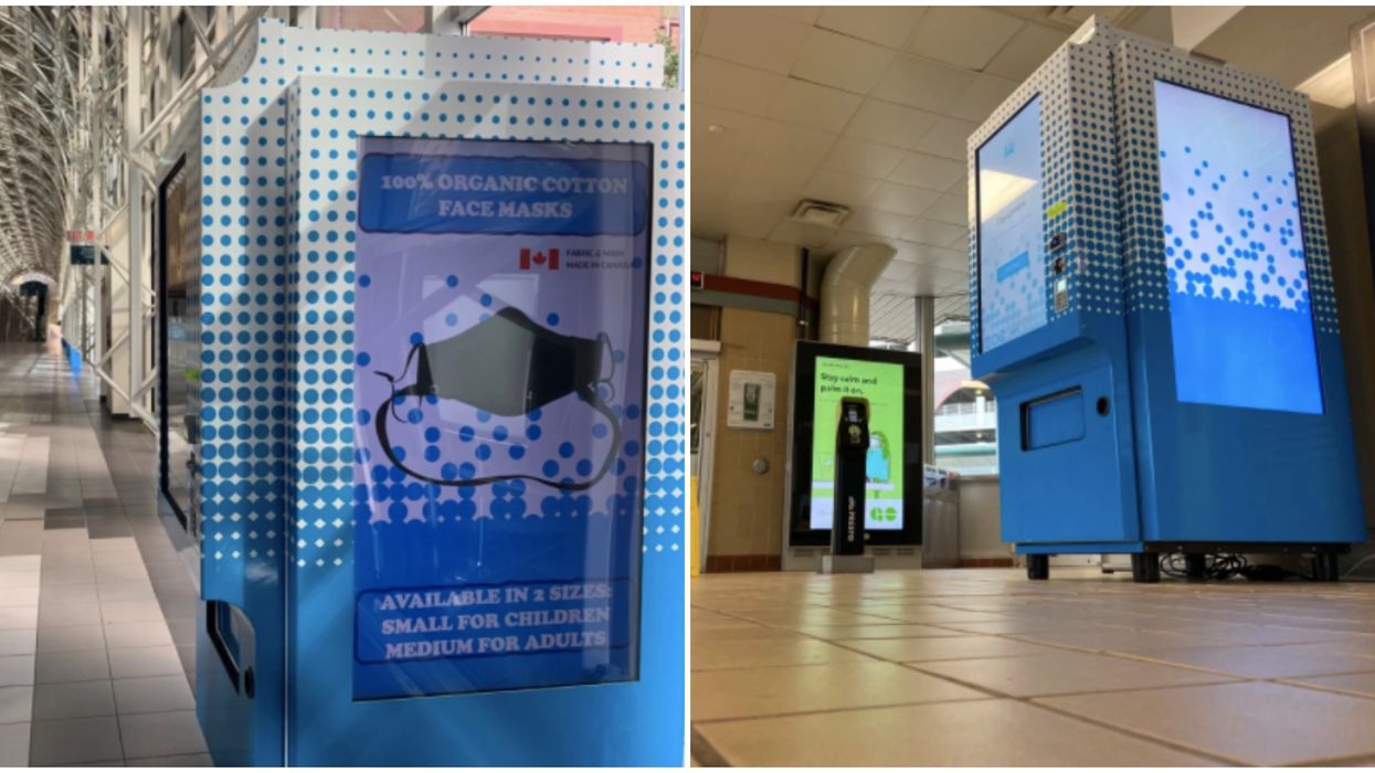 Toronto Transit Has Introduced PPE Vending Machines On The GO & The UP