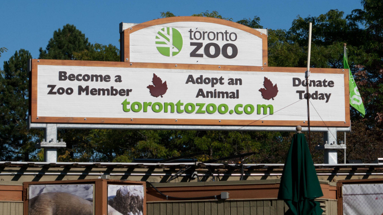 Toronto Zoo sign.