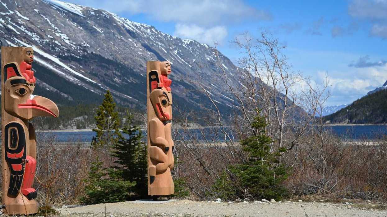 Totem poles now mark Chilkoot Trail's long history