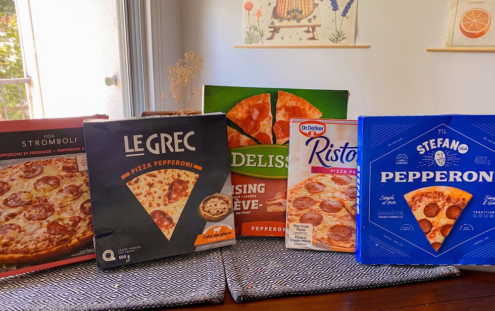 Toutes les pizzas congel\u00e9es test\u00e9es.