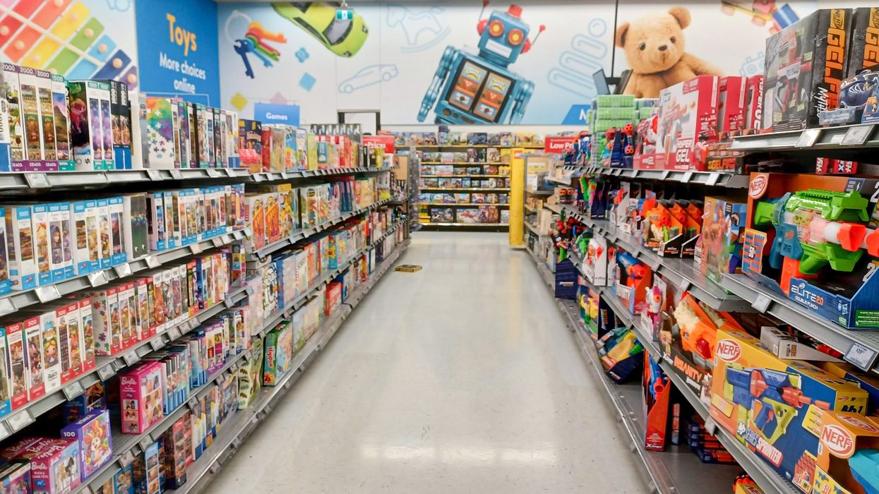 Toy section at a Walmart Superstore in Canada (illustrative).