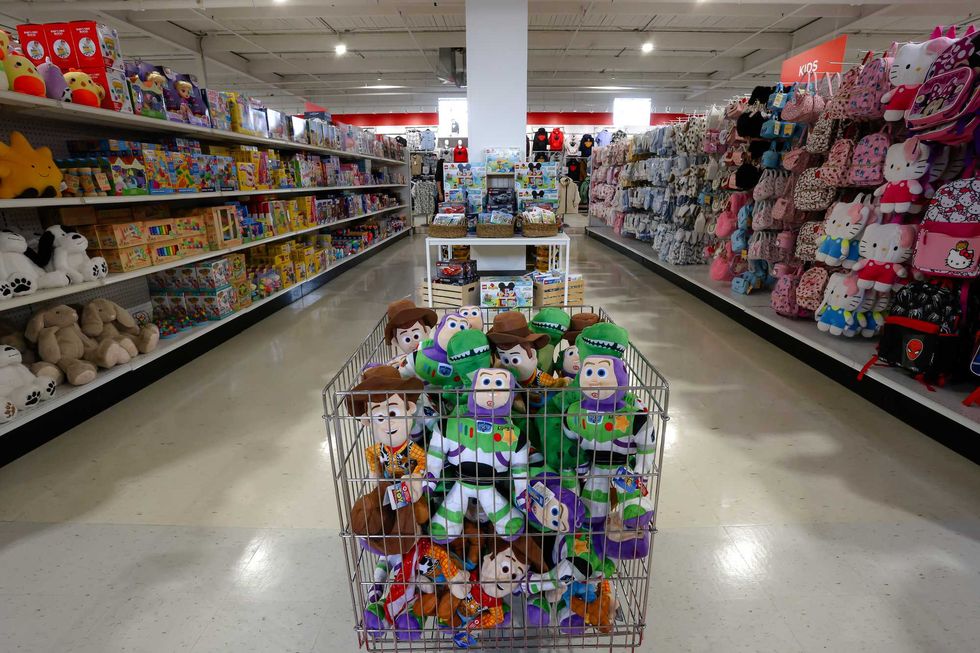toys on shelves at zellers store in toronto