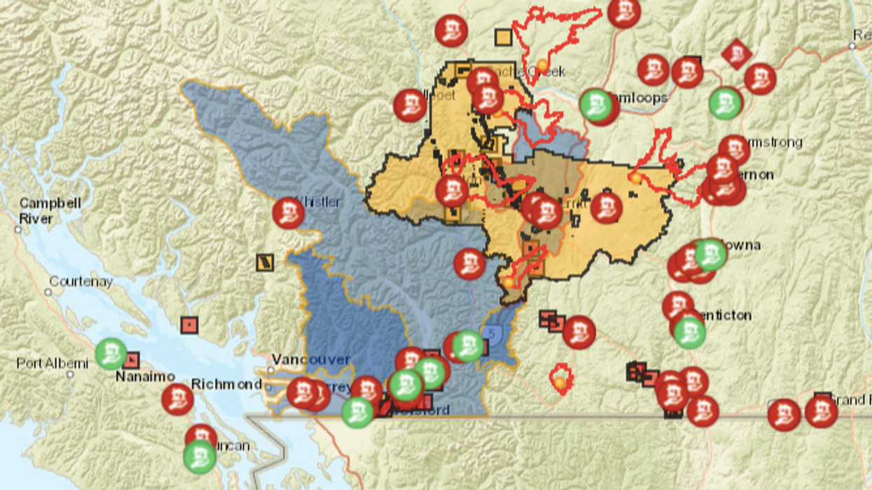 Track All The BC Flood Watches, Flood Warnings & Evacuation Orders On This Emergency Map