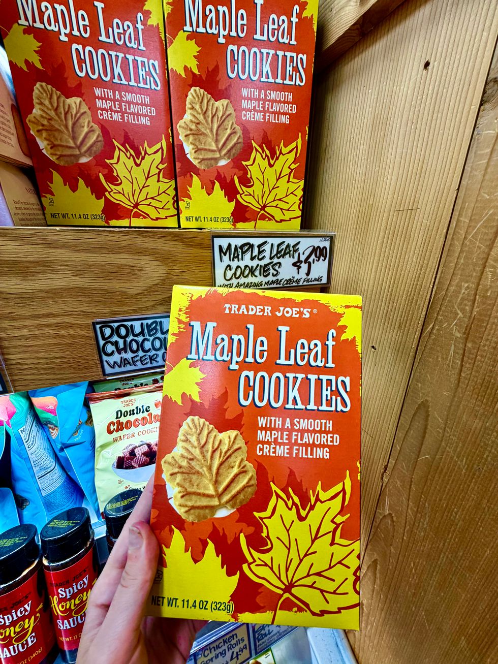 Trader Joe's Maple Leaf Cookies