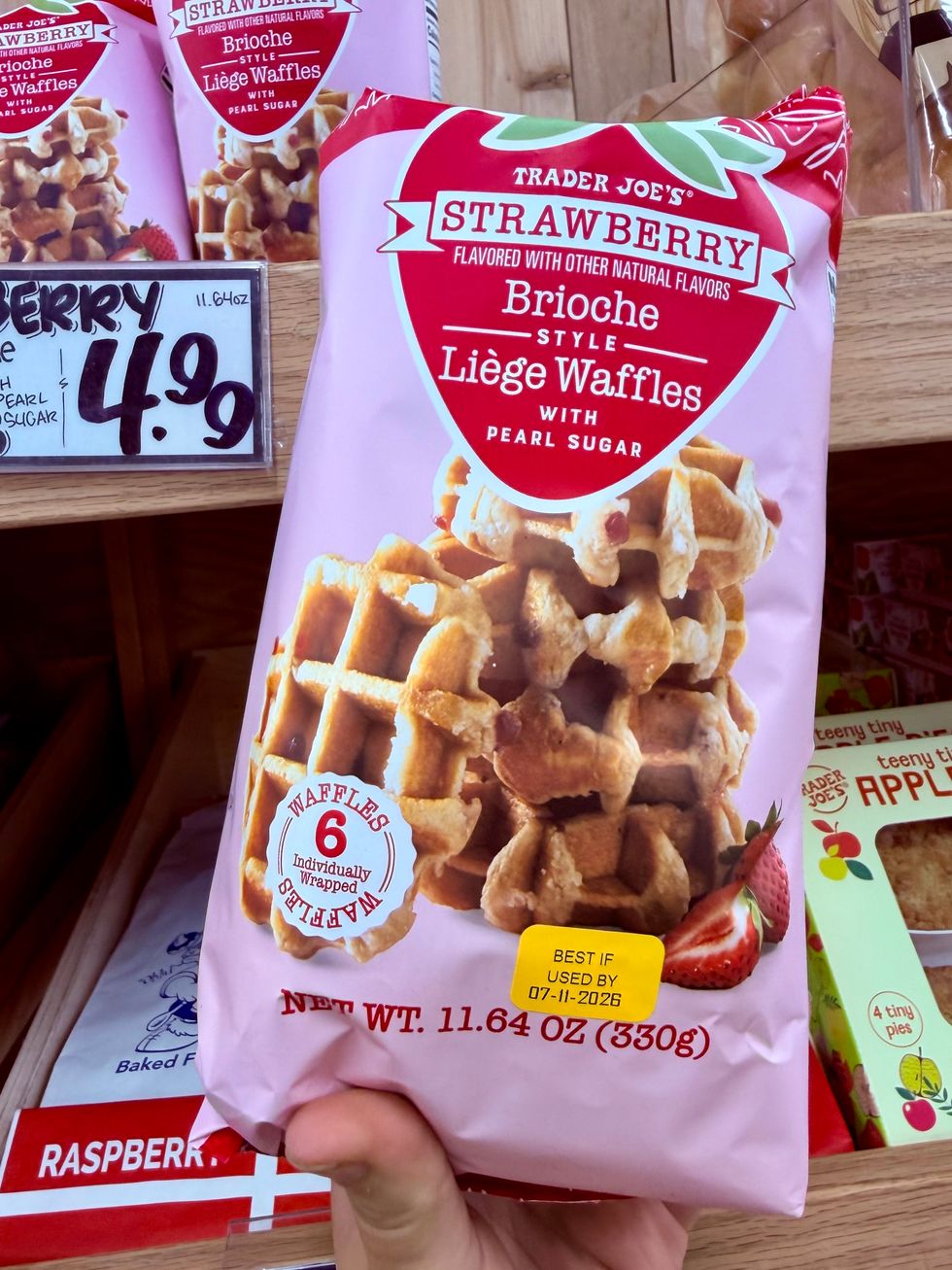 Trader Joe's strawberry brioche waffle