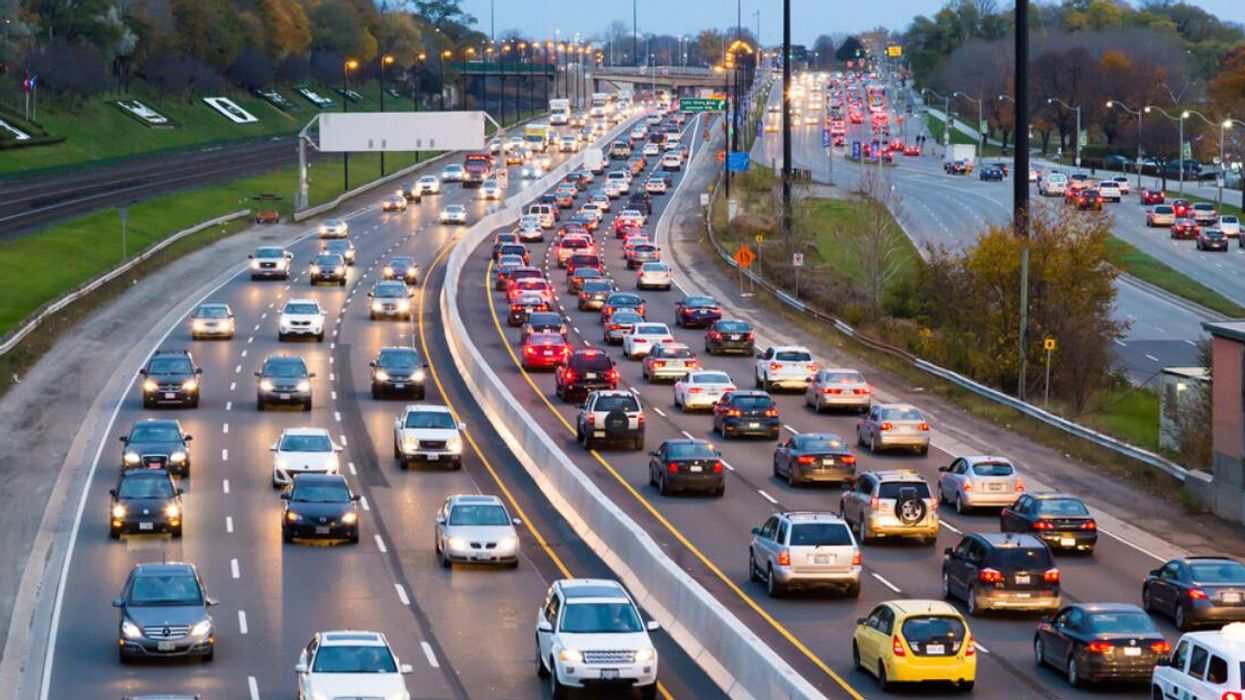 Traffic during rush hour in Toronto.