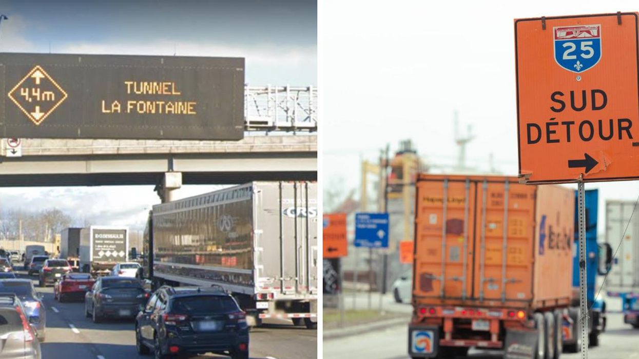 Trafic sur le tunnel Louis-Hippolyte-La Fontaine.