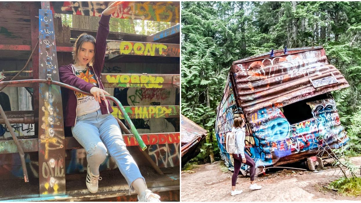 Trainwreck Near Whistler Is A Super Colourful Hike That Goes Over A Suspension Bridge