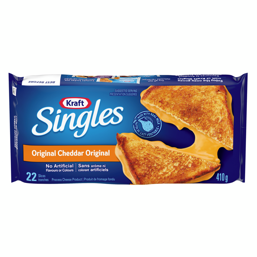 Tranches de fromage original de Kraft.