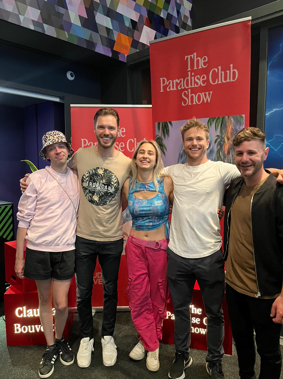 Tranna Wintour, Martin Vachon, \u00c9l\u00e9onore Lagac\u00e9, Hugo Barrette et PL Cloutier de Big Brother C\u00e9l\u00e9brit\u00e9s.