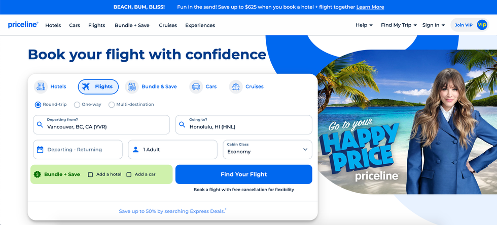 Travel website Priceline.
