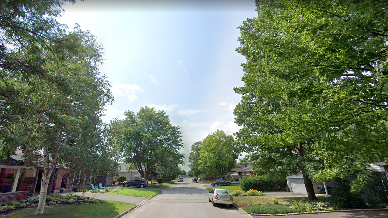 Tree-lined Anoka Street in Alta Vista, Ottawa.