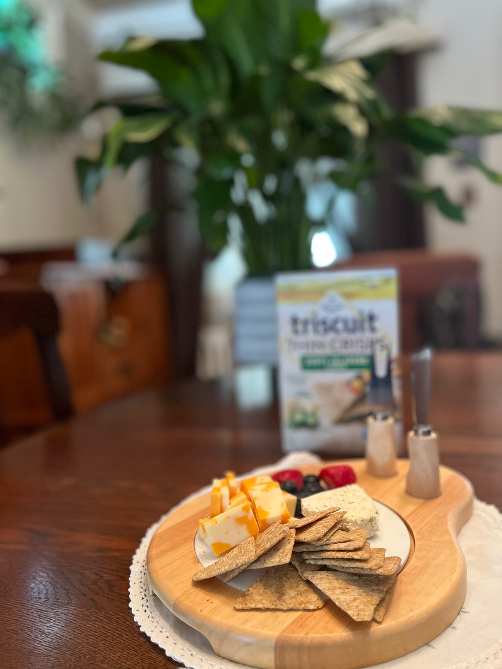 Triscuits and cheese boards \u2014 a delectable combination!