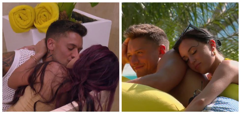 Tristan et Valentina. Droite : Tristan et Dafney.