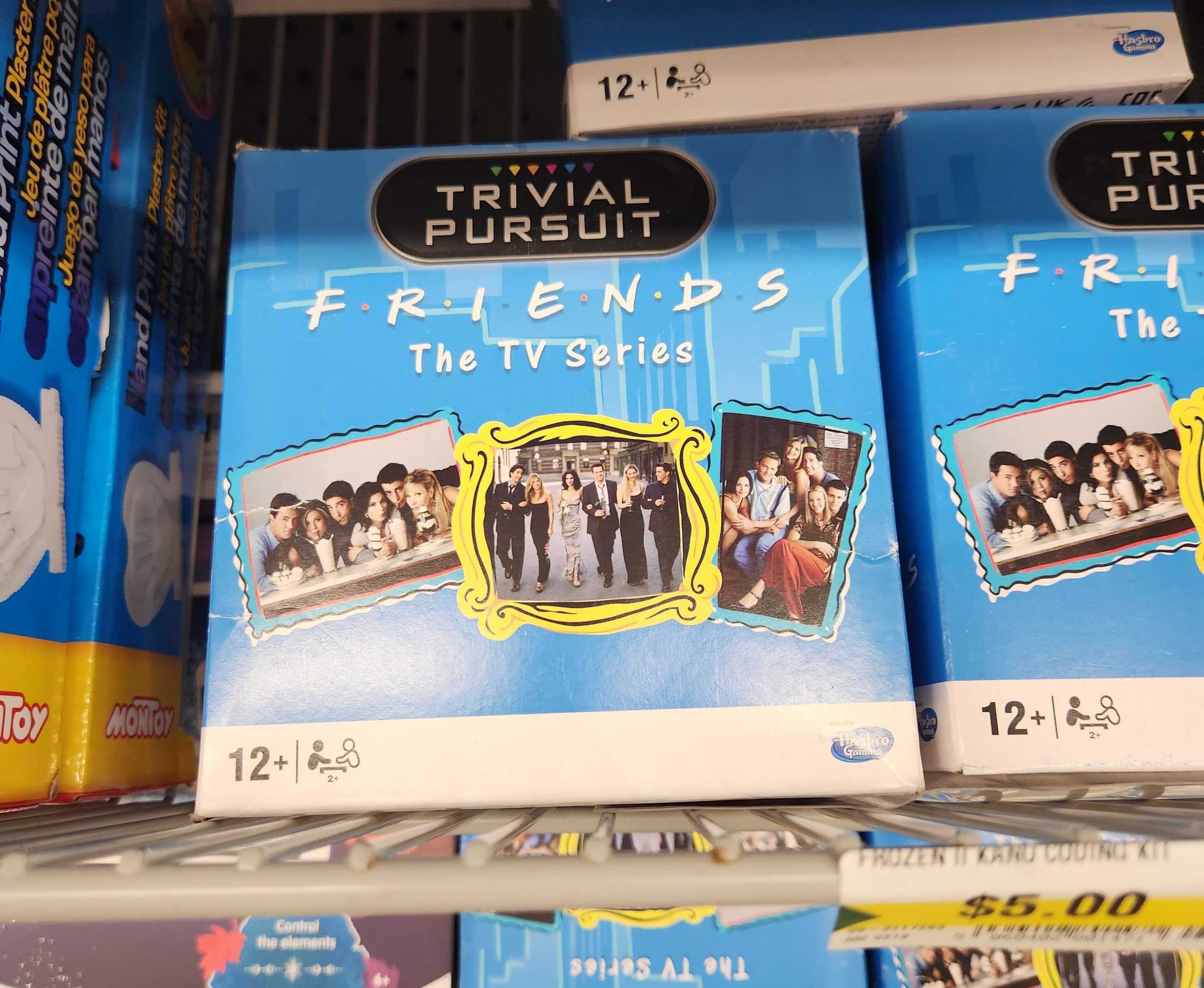 Trivial Pursuit \u2014 Friends, $5 at Dollarama in Toronto.