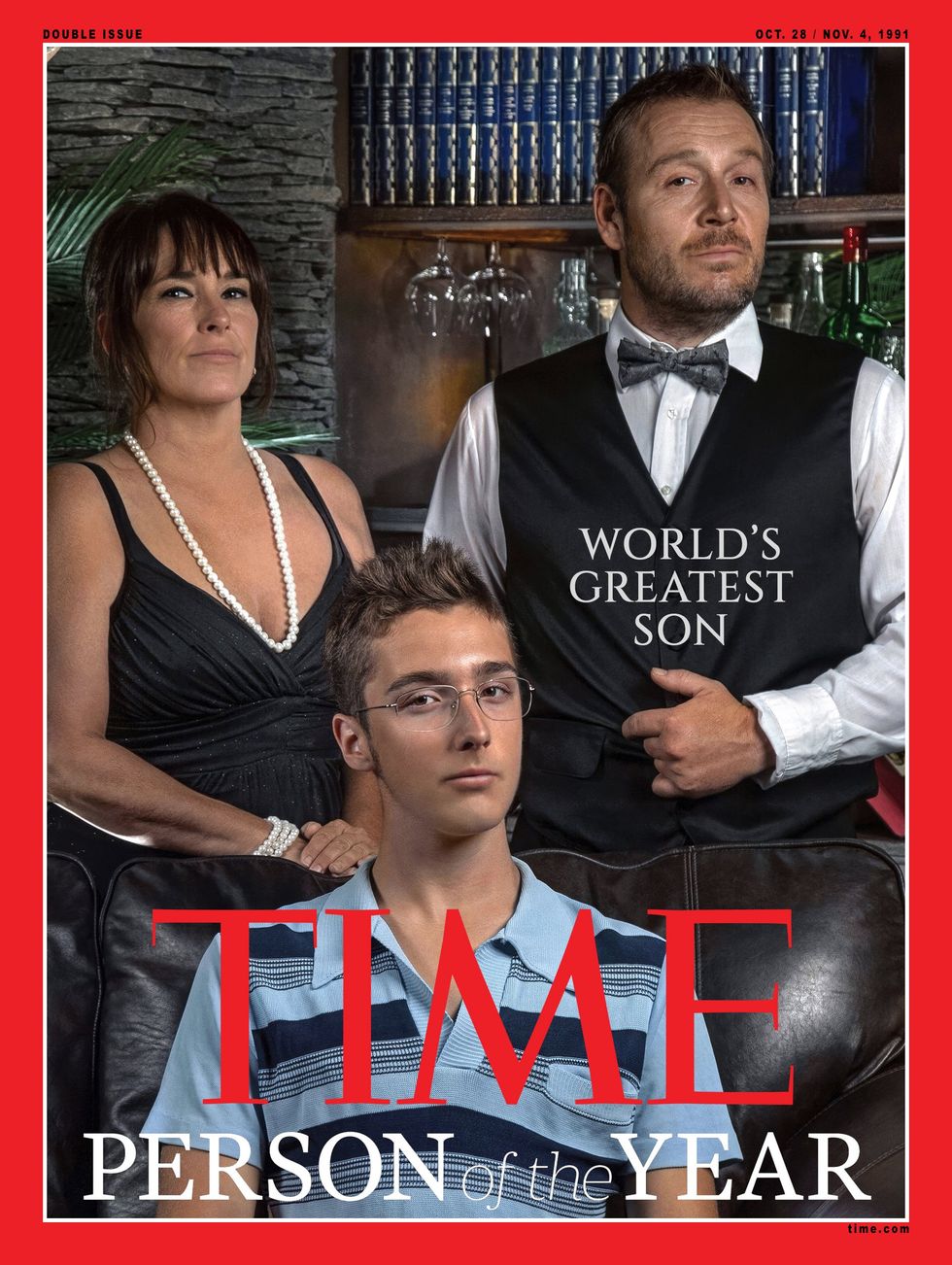 Trois personnes prenant la pose pour illustr\u00e9 le sc\u00e9nario La famille d'Escaparium Shawinigan.