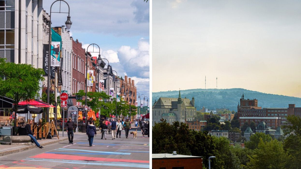 Trois-Rivières, Quebec. Right: Sherbrooke, Quebec.