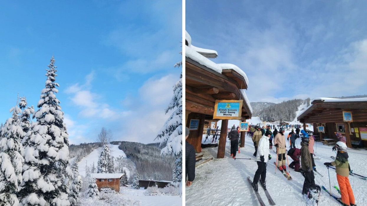 Troll Ski Resort. Right: BC ski resort.