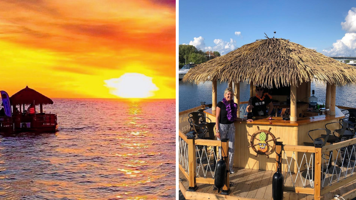 Tropical boat tours you can rent on the water in Wasaga Beach, Ontario.
