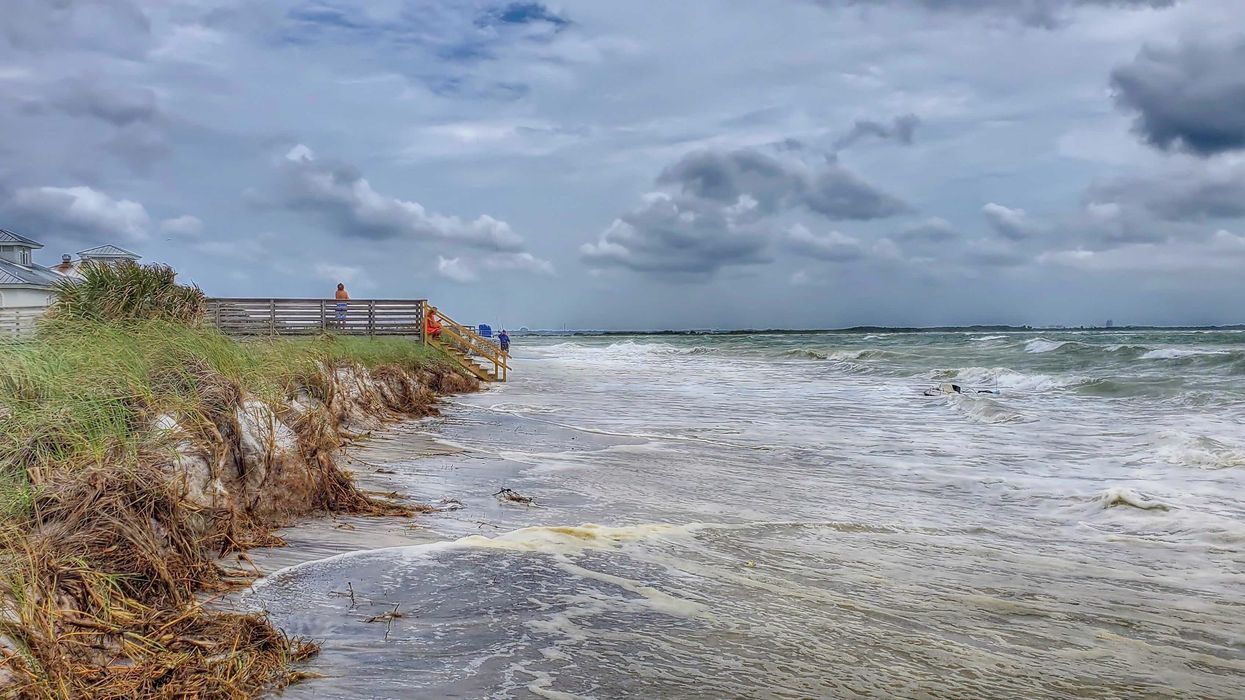 Tropical Depression Cristobal Florida Beaches Disappear Under Massive Surf