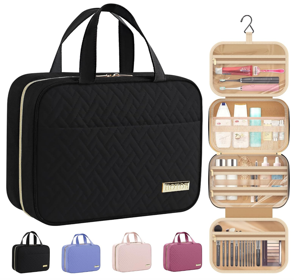 Trousse de toilette de voyage HOTOR noire.