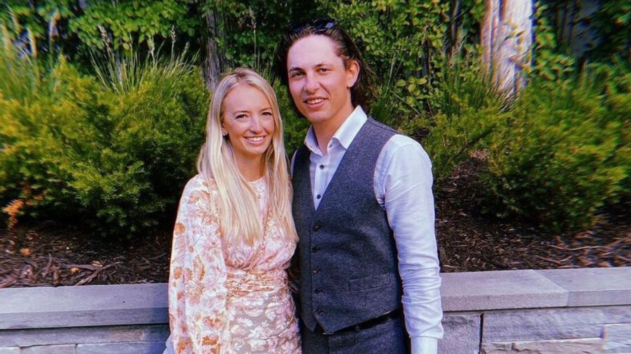 Troy Stecher and his fiancée Emma Vincent.