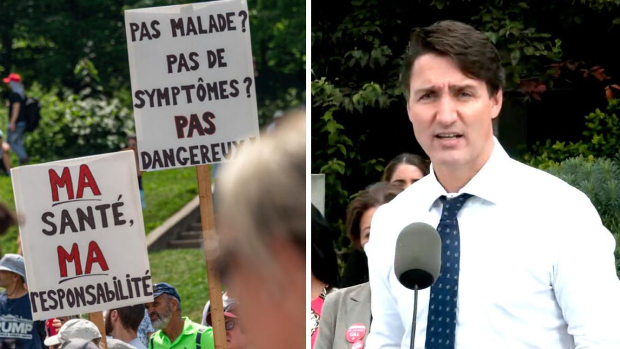 Trudeau dénonce les protestations devant les hôpitaux et veut les rendre criminelles