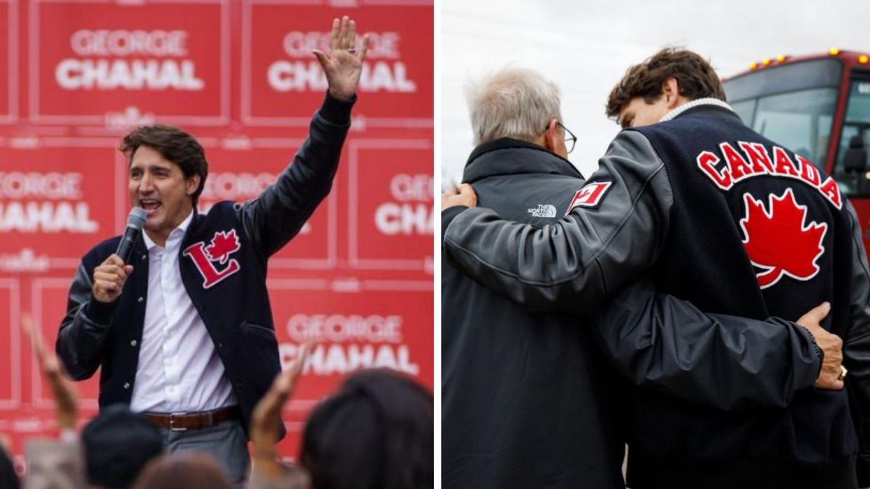 Trudeau's Liberal Leather Jacket Is Back & He Doesn't Care That It's August