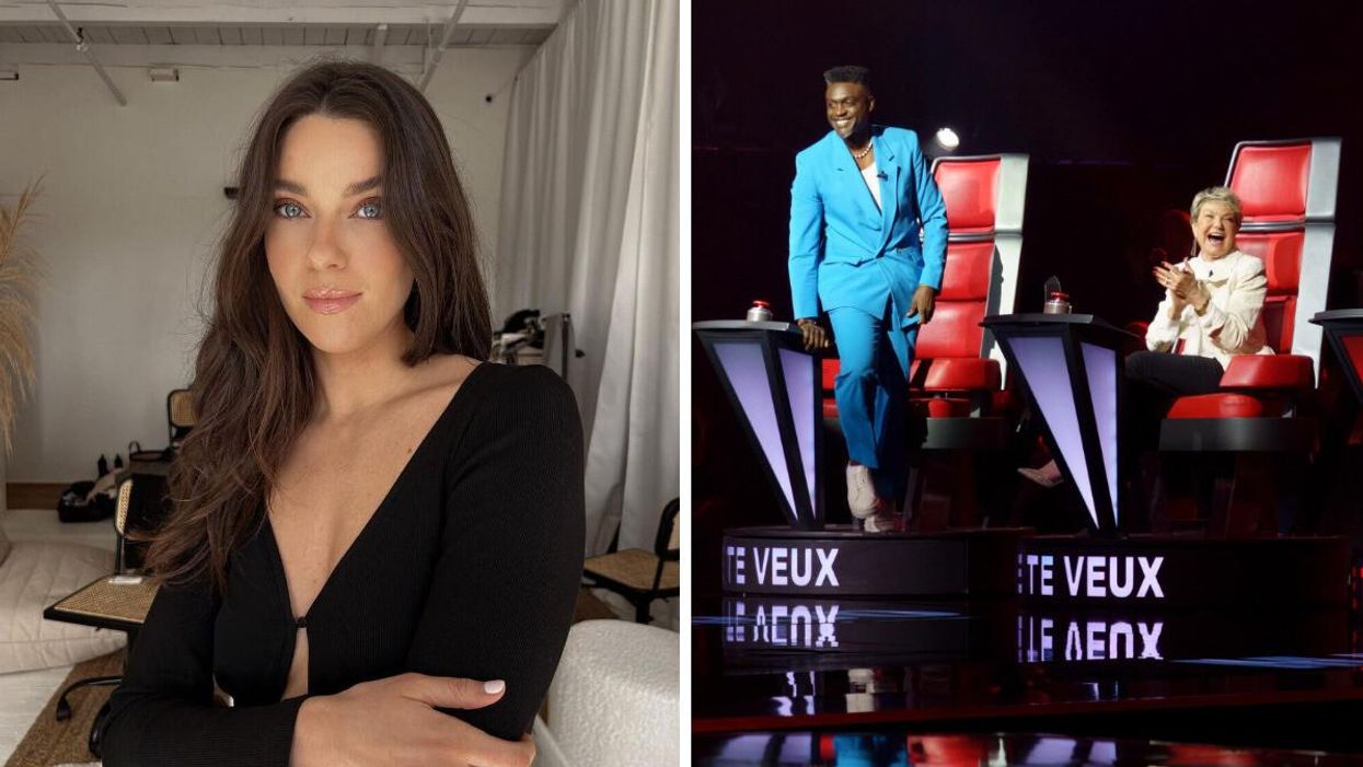 Trudy d'Occupation Double. Droite : Coachs de La Voix 2023.