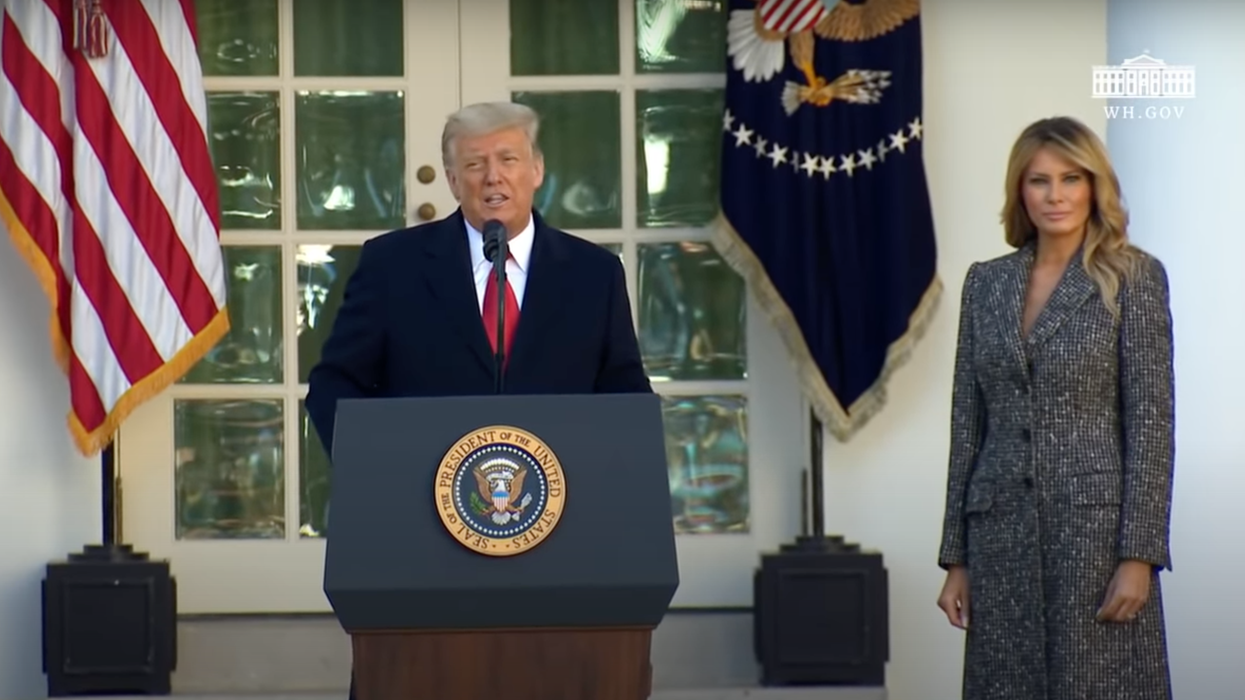 Trump's Final Speech Includes A Promise That He'll Be 'Back In Some Form' One Day