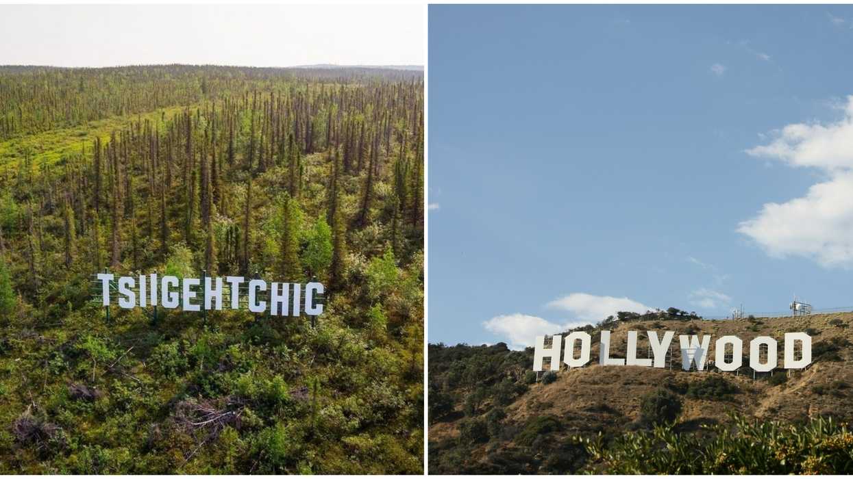 Tsiigehtchic Northwest Territories Has Its Own Version Of The Hollywood Sign
