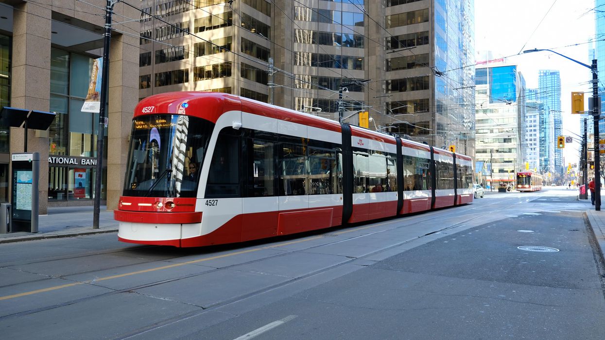 TTC streetcar in Toronto.