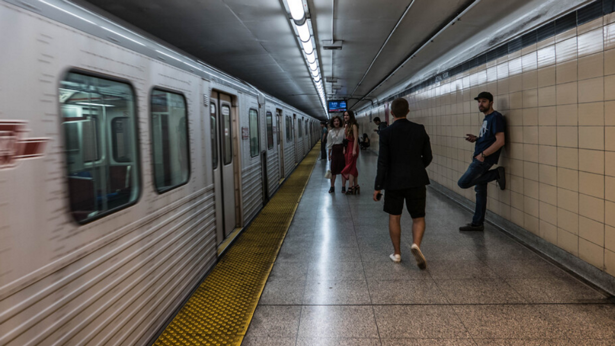 TTC subway station.