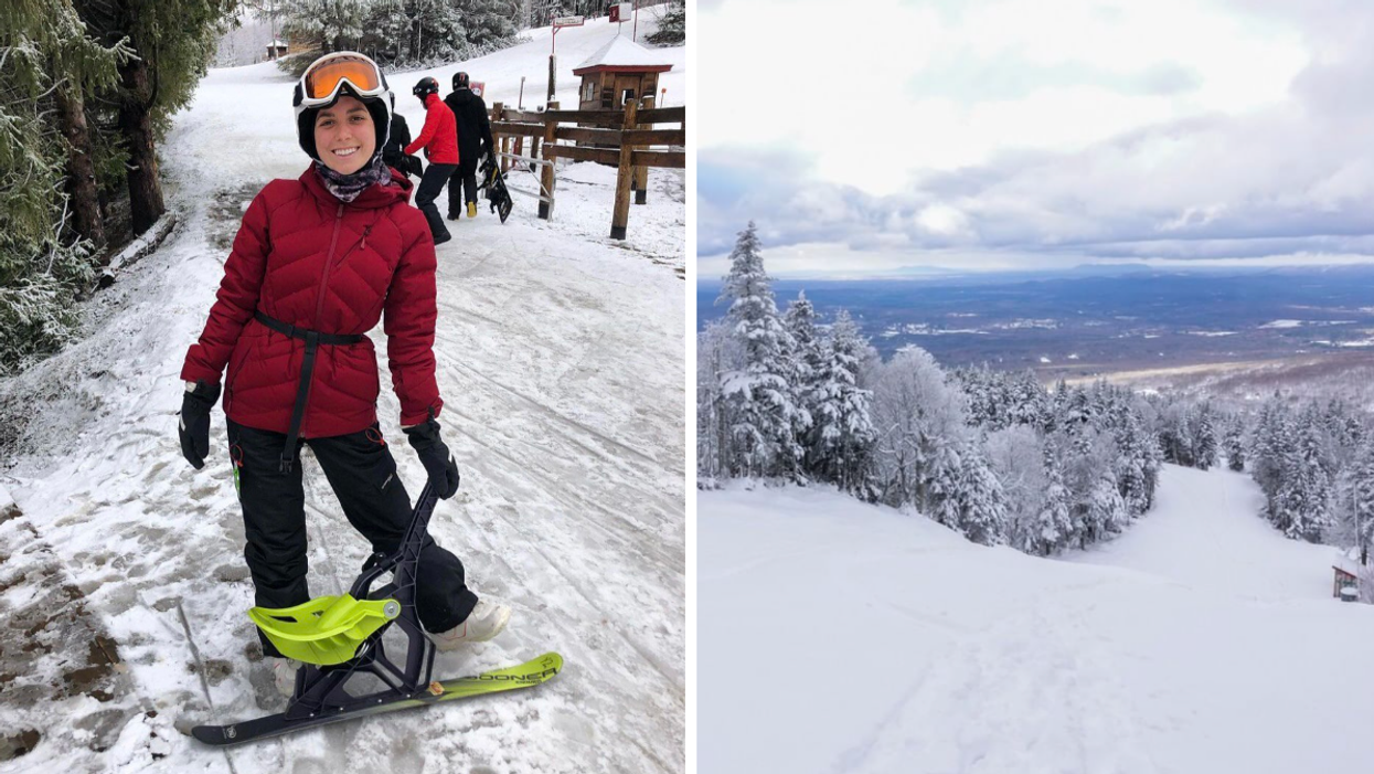 Tu peux dévaler les pentes en Yooner à 1h30 de Montréal et c'est une première au Canada