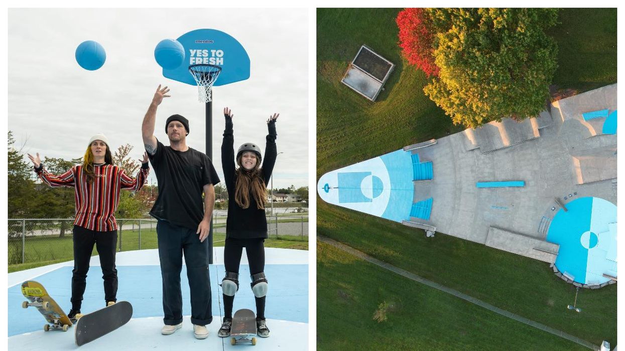 Tu peux pratiquer le « BaSkateBowl » à 3 h 30 de Montréal et c'est complètement ludique