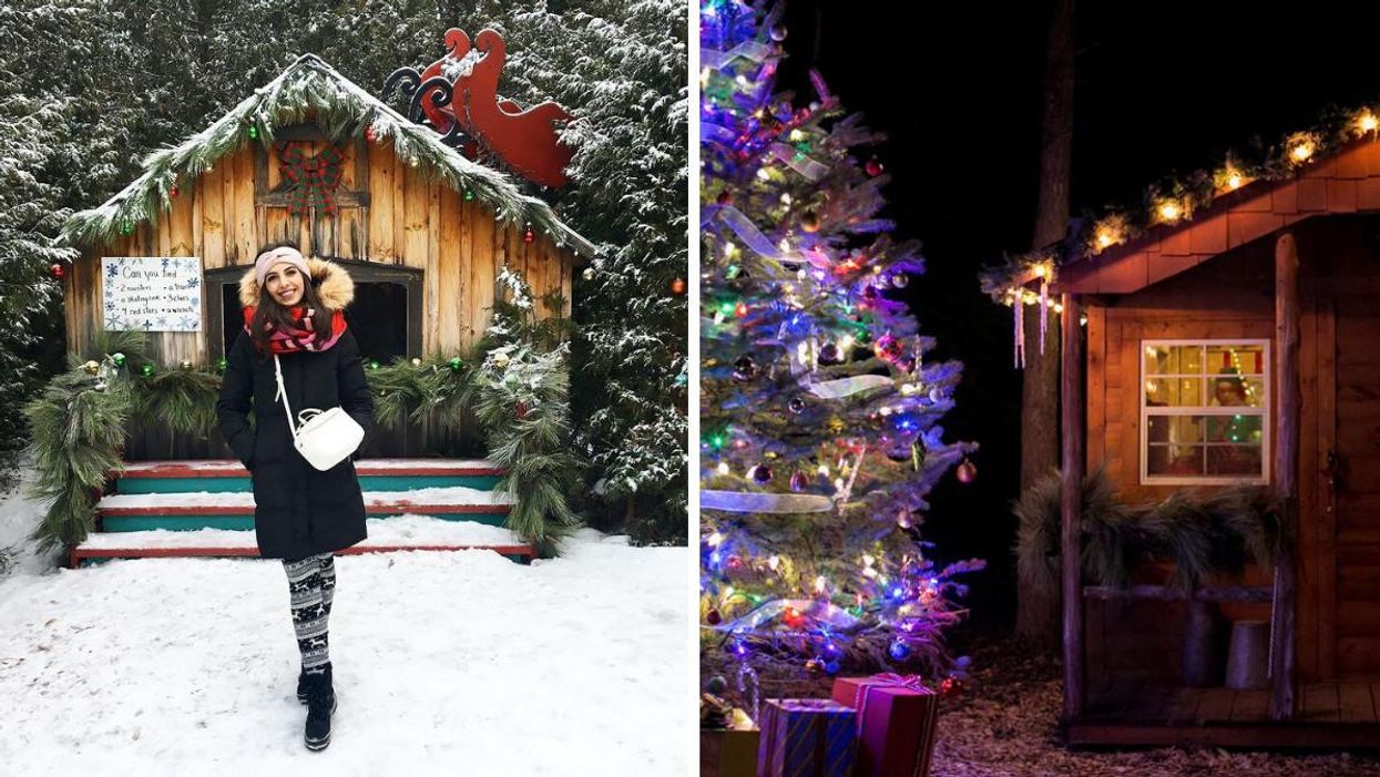 Tu peux te promener en traineau dans ce village féérique de Noël à 2 h de Montréal