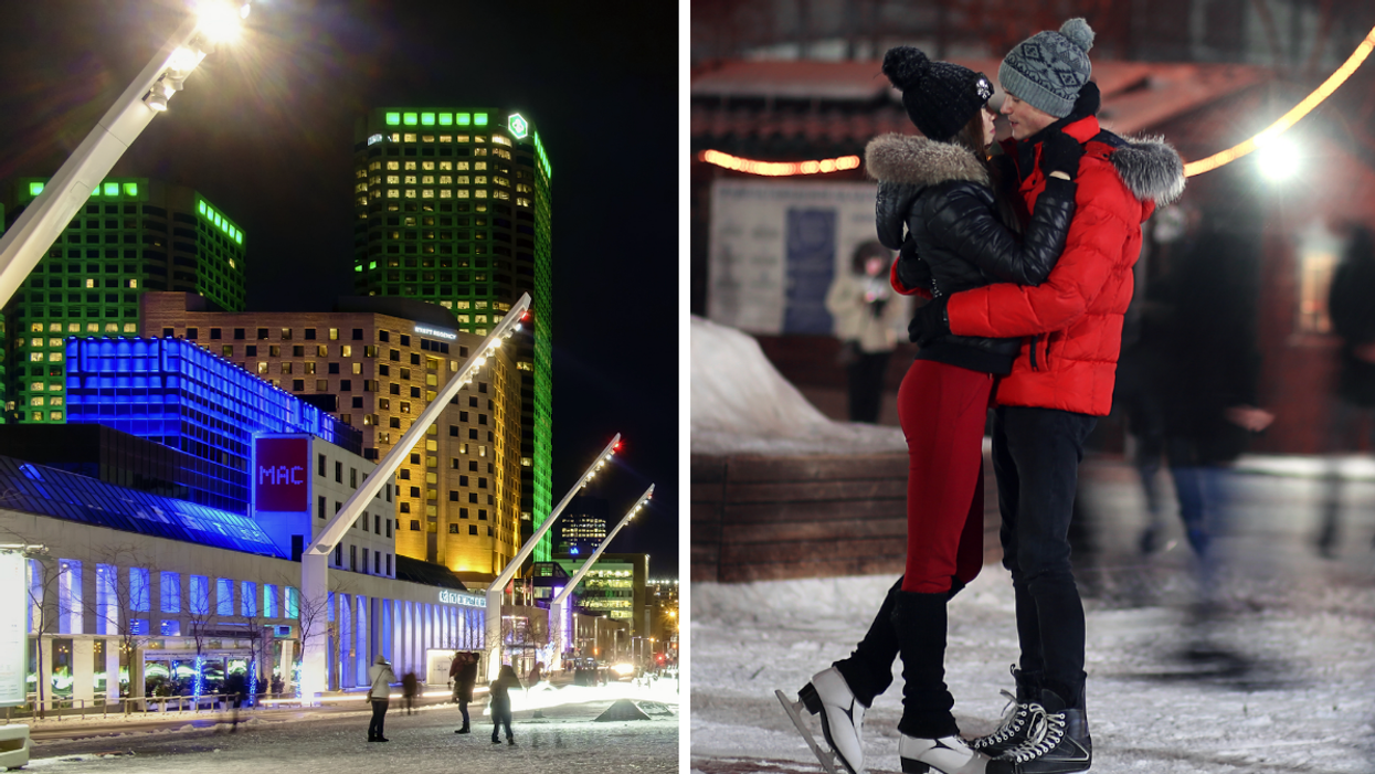 Tu peux tester cette nouvelle patinoire à Montréal en avant-première pour la Saint-Valentin