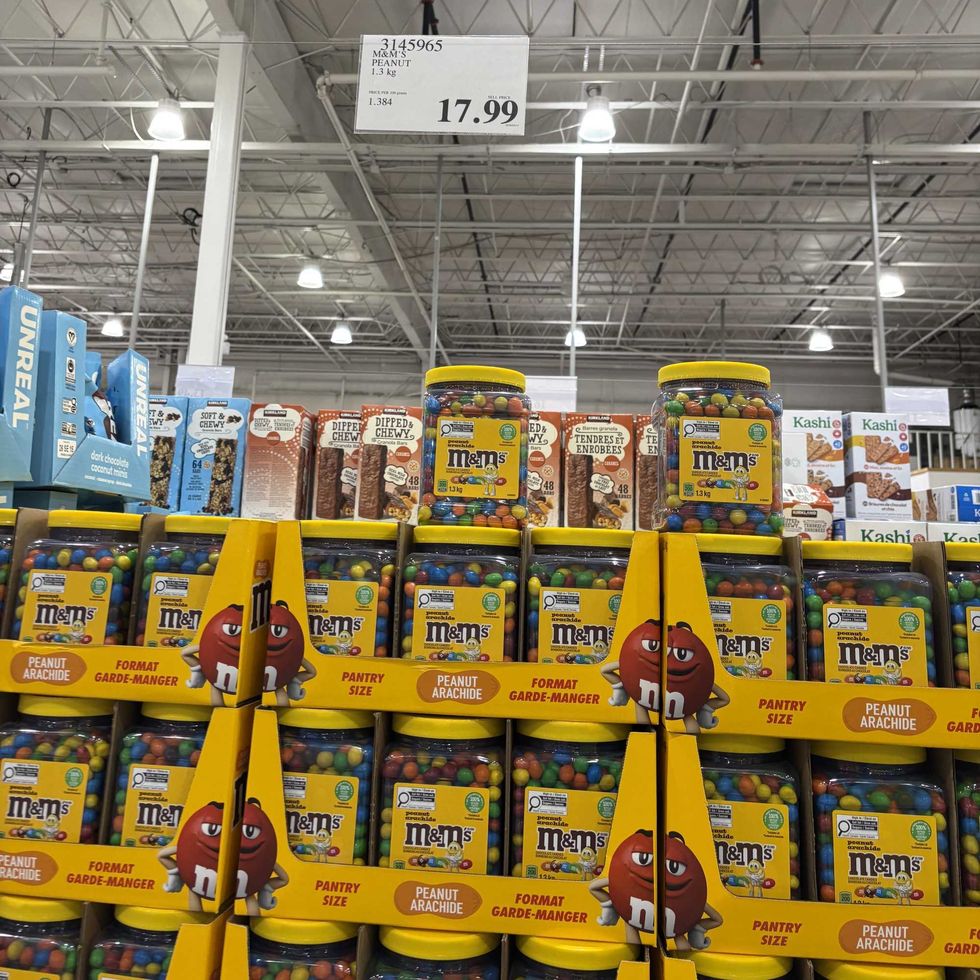 tubs of \u200bPeanut M&M's at Costco