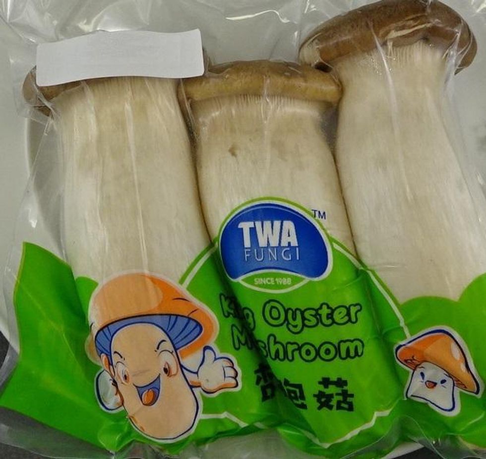 TWA Fungi brand King Oyster Mushrooms.