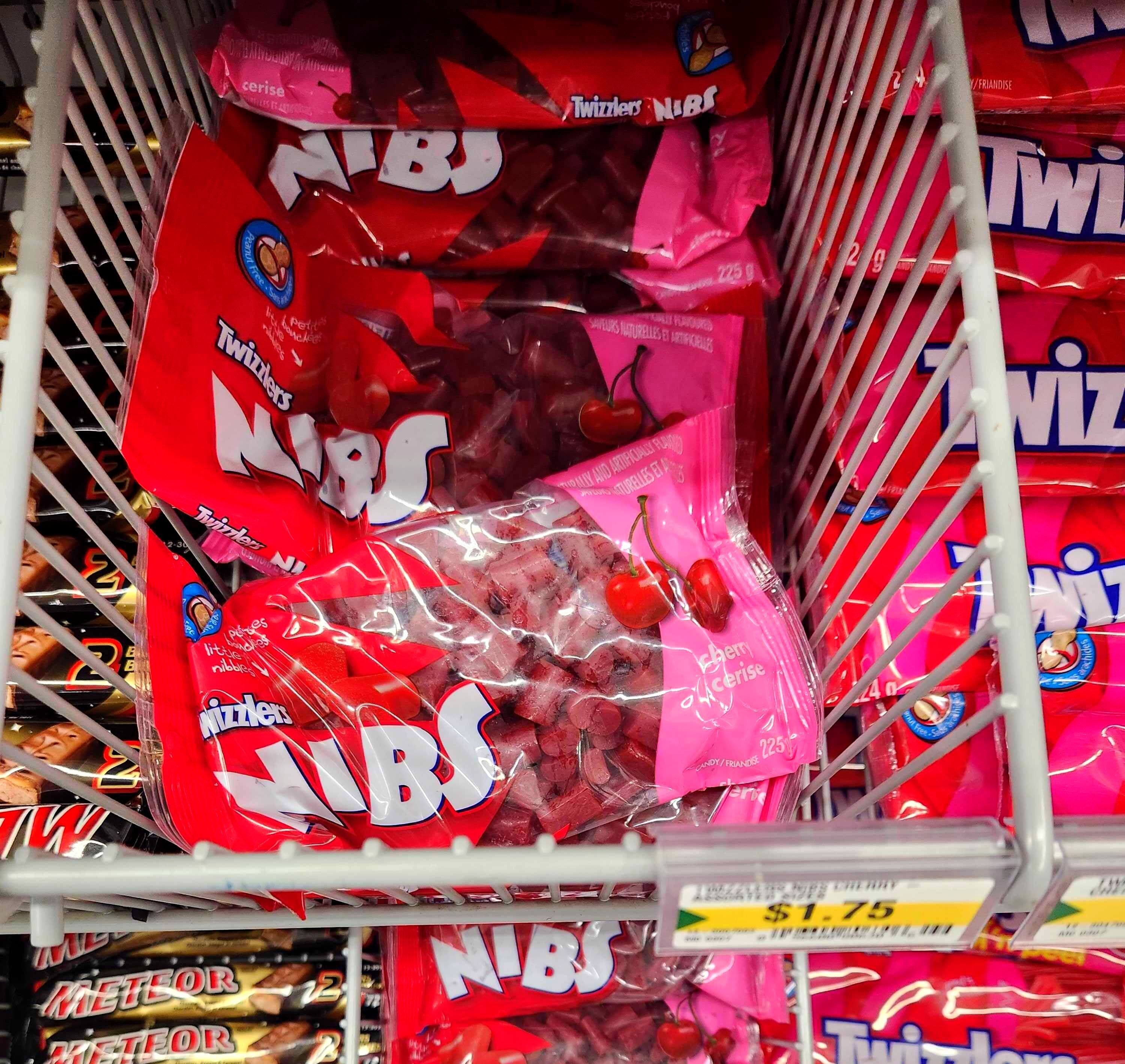 Twizzler Cherry Nibs at Dollarama.