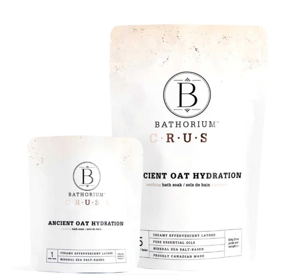 Two bags of bath soaks.