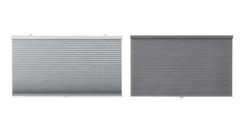 Two cellular blind styles sold at IKEA.