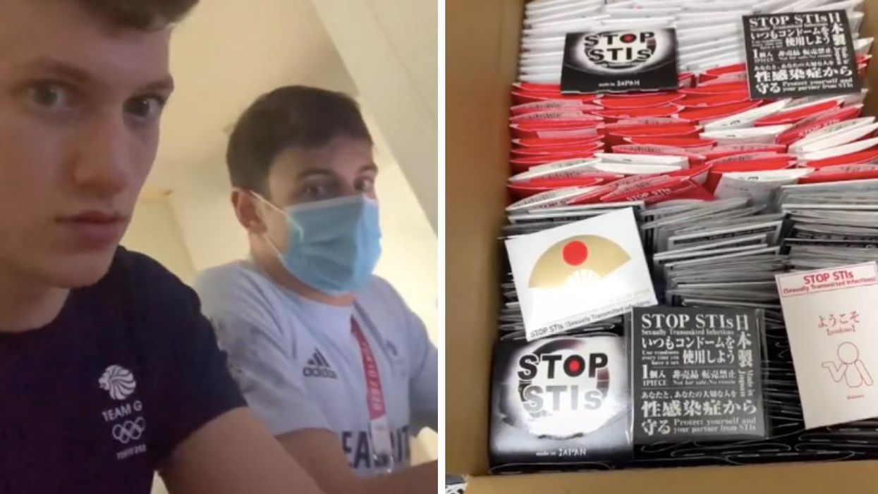 Two Olympians At The Tokyo Games Just Showed How Many Condoms They Got