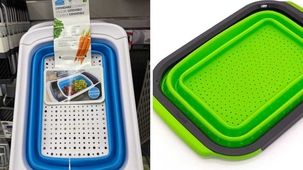 Two strainers side-by-side.