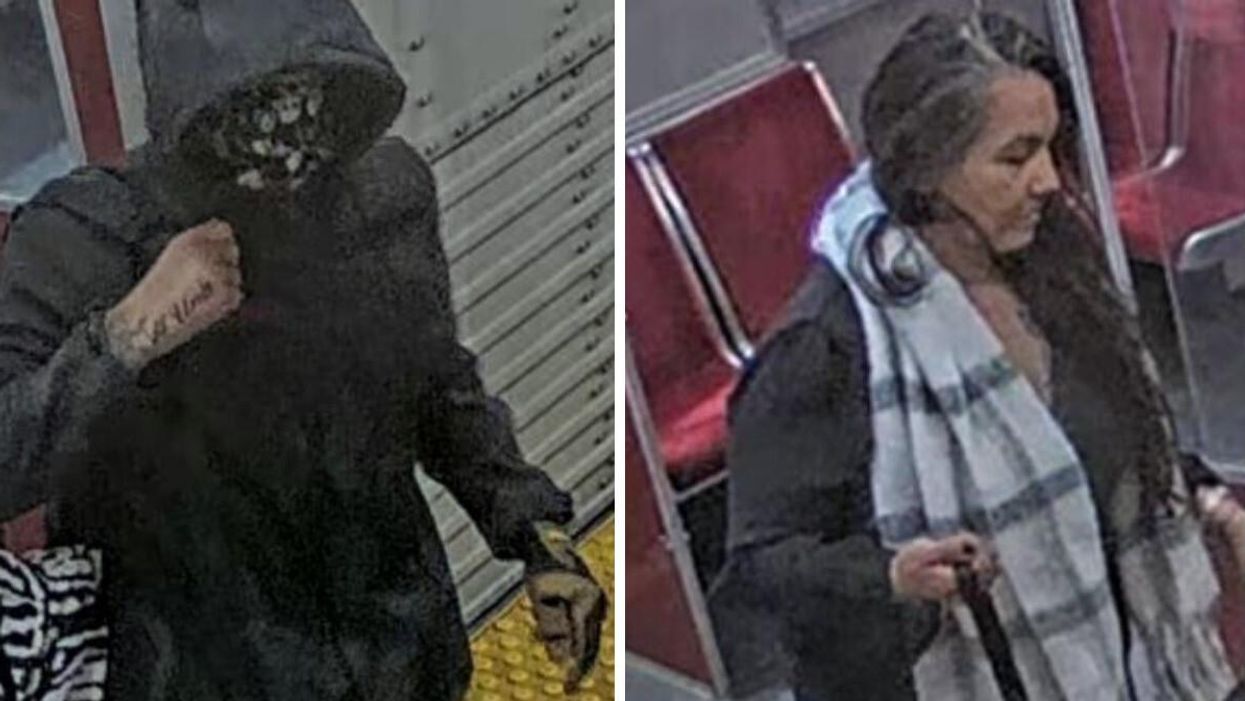 Two suspects wanted in an alleged threatening incident on the TTC.