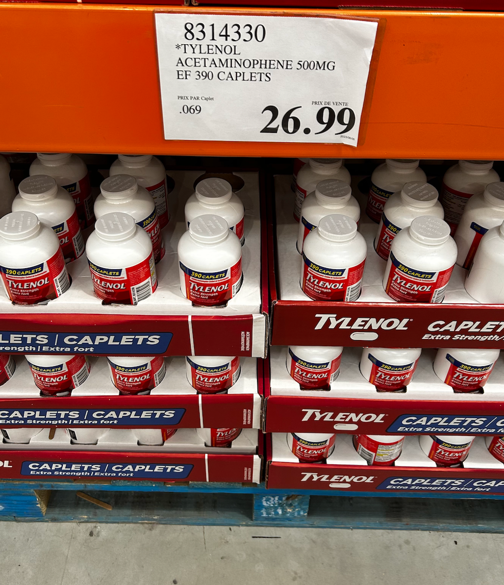 Tylenol - Ac\u00e9taminoph\u00e8ne 500 mg.